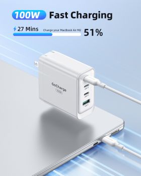 Sạc nhanh 100W Innostyle GoCharge 3C1A PD Fast Charger, IC100-4