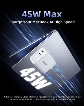 Sạc nhanh 45W Innostyle GoCharge Dual USB-C Charger, C45-2C