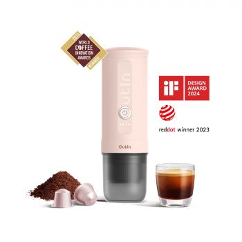 Máy pha cà phê OutIn Nano Portable Espresso Machine Set (Rose Quartz) - Limited Special Edition