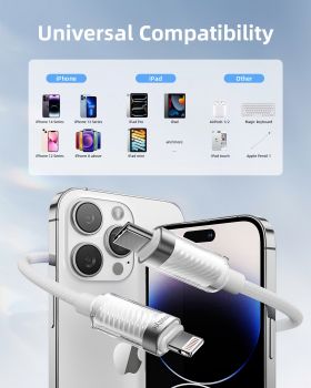 Cáp sạc Innostyle USB-C to Lightning CryStalShine 1.5M