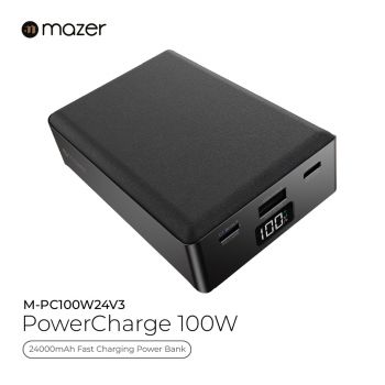 Pin sạc dự phòng Mazer PD100W PowerCharge (24.000mAh)
