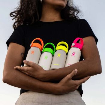 Bình giữ nhiệt Hydro Flask Micro Wide Flex Cap 6.7 Oz (200 ml) Neutral + Neon | Limited Edition