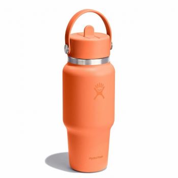 Bình giữ nhiệt Hydro Flask Wide Flex Straw Travel Cap 24 OZ (710ml) - Nectar Orange (Limited)