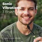 Bàn chải điện Mipow Brushgo Slimpro i4 Special Edition with Ceramic Holder CI-900S - ArmyCamo