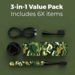 Bàn chải điện Mipow Brushgo Slimpro i4 Special Edition with Ceramic Holder CI-900S - ArmyCamo