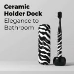 Bàn chải điện Mipow Brushgo Slimpro i4 Special Edition with Ceramic Holder CI-900S - ZebraBold