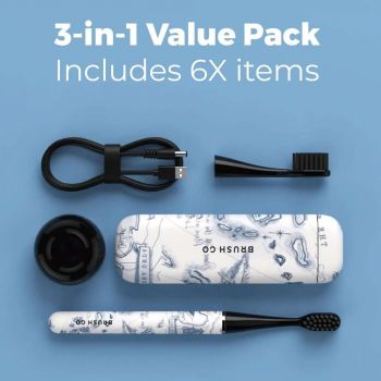 Bàn chải điện Mipow Brushgo Slimpro i4 Special Edition with Ceramic Holder CI-900S - Voyage