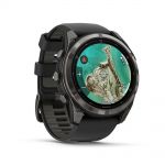 Garmin Fenix 8 MicroLED (51MM) - Sapphire, Carbon Gray DLC Titanium with Black/Pebble Gray Silicone Band