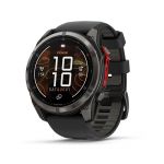 Garmin Fenix 8 MicroLED (51MM) - Sapphire, Carbon Gray DLC Titanium with Black/Pebble Gray Silicone Band