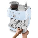 Máy pha cà phê tích hợp máy xay Smeg 50’s Style EGF03 (Blue)
