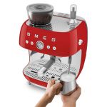 Máy pha cà phê tích hợp máy xay Smeg 50’s Style EGF03 (Red)