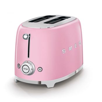 Máy nướng bánh mì Smeg 50's Style TSF01 (Pink)