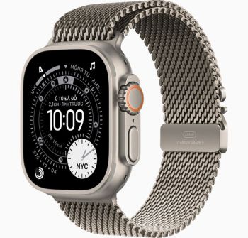 Apple Watch Ultra 3 GPS + Cellular 49mm Natural Titanium, Titanium Milanese Loop
