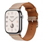 Apple Watch Hermès Series 11 Titanium Case, Toile H Single Tour