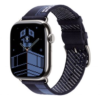Apple Watch Hermès Series 11 Titanium Case, Faubourg Party
