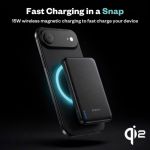 Pin sạc dự phòng thể rắn siêu mỏng BMX SolidSafe Air Titanium 5K Qi2 Magsafe B3-05