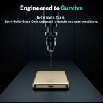 Pin sạc dự phòng thể rắn siêu mỏng BMX SolidSafe Air Titanium 5K Qi2 Magsafe B3-05