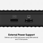 Box ổ cứng SSD HyperDrive Next USB4 Ver2 80Mbps M.2 PCIe Enclosure