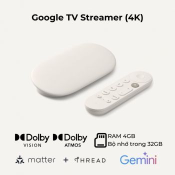 Google TV Streamer 4K, siêu lướt 99%