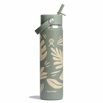Bình giữ nhiệt Hydro Flask Wide Flex Straw Cap 24 OZ (710ml) - Botanical Bliss Agave (Limited Edition)