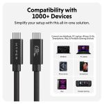 Cáp USB4 HyperDrive 1.2m Braided Performance USB-C TO USB-C