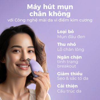 Máy mài da vi điểm, hút mụn Foreo KIWI Derma