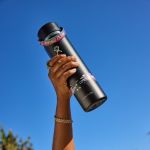 Bình giữ nhiệt Hydro Flask Wide Flex Straw Cap 24 OZ (710ml) - Glitch Black (Limited Edition)