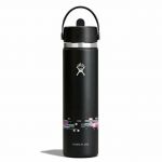 Bình giữ nhiệt Hydro Flask Wide Flex Straw Cap 24 OZ (710ml) - Glitch Black (Limited Edition)