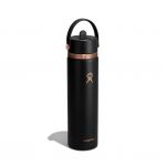 Bình giữ nhiệt Hydro Flask Wide Flex Straw Cap 24 OZ (710ml) - Black ARC (Limited Edition)