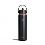 Bình giữ nhiệt Hydro Flask Wide Flex Straw Cap 24 OZ (710ml) - Black ARC (Limited Edition)
