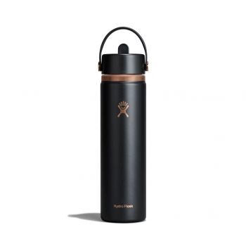 Bình giữ nhiệt Hydro Flask Wide Flex Straw Cap 24 OZ (710ml) - Black ARC (Limited Edition)