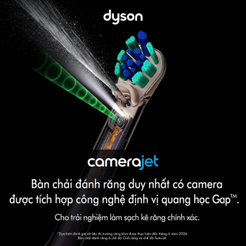 Bàn chải điện Dyson CameraJet tích hợp máy tăm nước