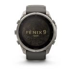 Garmin Fenix 9 Pro - Solar, Titanium, 51mm (Pebble Gray/Silver Gray Silicone Band)