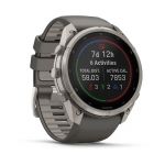 Garmin Fenix 9 Pro - Solar, Titanium, 51mm (Pebble Gray/Silver Gray Silicone Band)