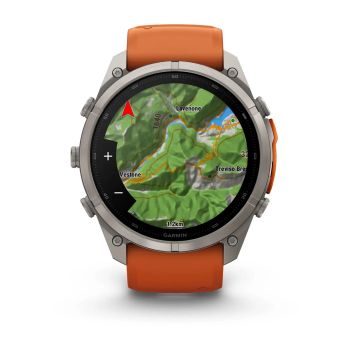 Garmin Fenix 9 Pro - Titanium, 51mm (Autumn Orange/Spark Orange Band)