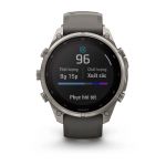 Garmin Fenix 9 Pro - Solar, Titanium, 47mm (Pebble Gray/Silver Gray Silicone Band)