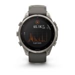 Garmin Fenix 9 Pro - Solar, Titanium, 47mm (Pebble Gray/Silver Gray Silicone Band)