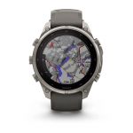 Garmin Fenix 9 Pro - Solar, Titanium, 47mm (Pebble Gray/Silver Gray Silicone Band)