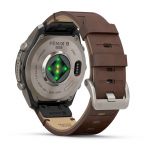 Garmin Fenix 9 Pro – Titanium, 47mm (Pebble Gray/Walnut Leather Band)