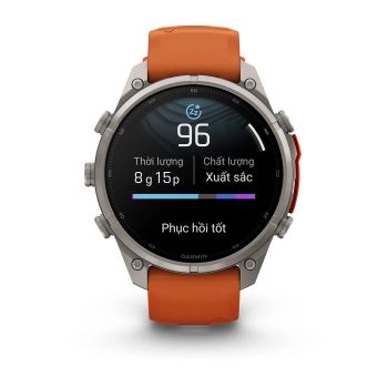 Garmin Fenix 9 Pro – Titanium, 47mm (Autumn Orange/Spark Orange Band)
