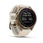 Garmin Fenix 9 Pro – Titanium, 43mm (Cream/Fog Gray Band)