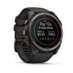 Garmin Fenix 9 – 51mm, DLC Titanium (Black Silicone Band)