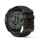 Garmin Fenix 9 – 51mm, DLC Titanium (Black Silicone Band)