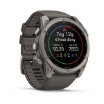 Garmin Fenix 9 – 51mm, Titanium (Pebble Gray Silicone Band)