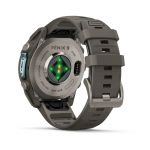 Garmin Fenix 9 – 47mm, Titanium (Pebble Gray Silicone Band)