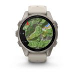 Garmin Fenix 9 – 43mm, Titanium (Fog Gray Silicone Band)