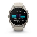Garmin Fenix 9 – 43mm, Titanium (Fog Gray Silicone Band)