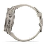 Garmin Fenix 9 – 43mm, Titanium (Fog Gray Silicone Band)