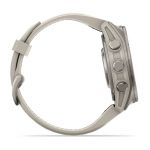 Garmin Fenix 9 – 43mm, Titanium (Fog Gray Silicone Band)