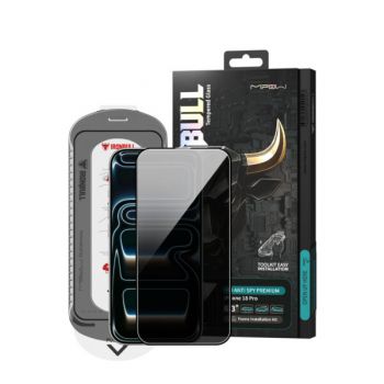 Kính cường lực chống nhìn trộm (iPhone 18 Pro Max/17 Pro Max) Mipow Ironbull HD Anti-Spy Silk Premium Tool Kit & Frame Camera Cover